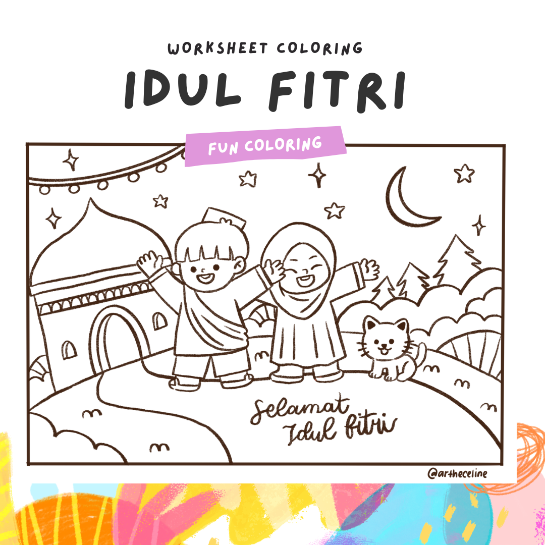 Coloring: Idul Fitri